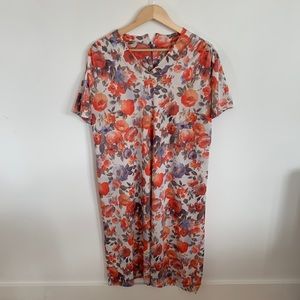 Vintage spring summer floral dress